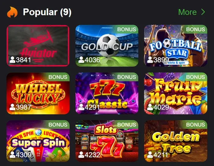 Lucky Win Casino games